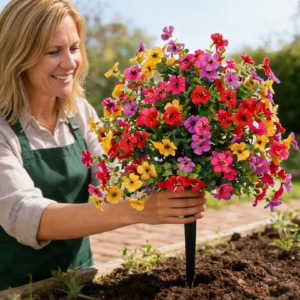 Aless™ Petúnias Artificiais com Estaca para Jardim (Somente HOJE!)🔥