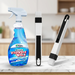 🧼 Kit Completo de Limpeza de Trilhos e Cantos de Janela