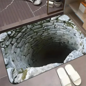 ✨Tapete de porta com ilusão do abismo infinito (Somente HOJE!)🔥